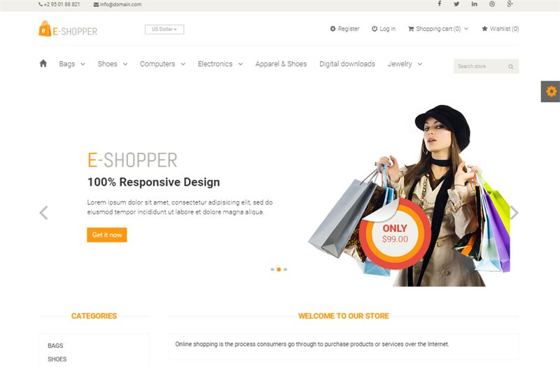 eShopper - Ecommerce Platform screenshot