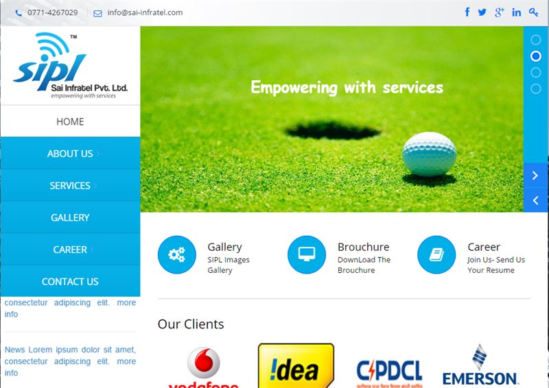 Sai Infratel screenshot